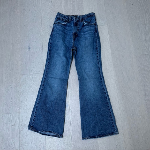 Levi's Denim - Levi's Dark Blue Wide Leg Flare Jeans